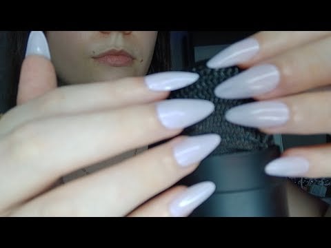ASMR TAPPING E SCRATCHING NO MICROFONE - relaxamento intenso 