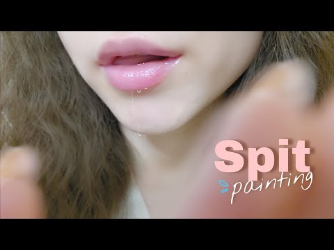 ASMR: spit painting YOUR FACE 🫵🏻 • no talking • favorite #asmr