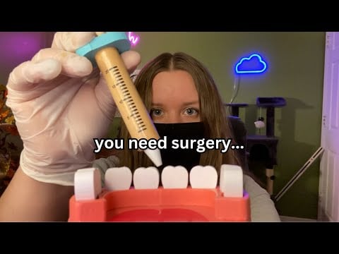 ASMR Fast Dental Exam 🦷 (gone wrong)