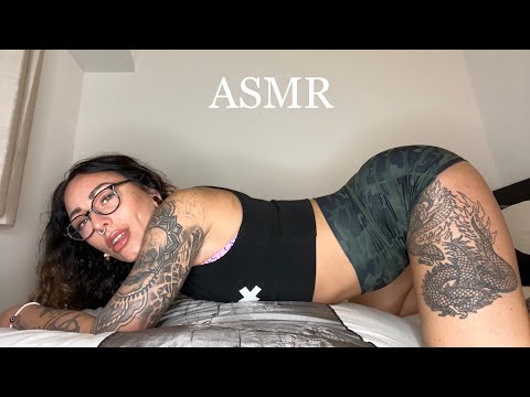 ASMR ROLEPLAY | Post gym, Fabric scratching, Mouthsounds, oil massage 💦