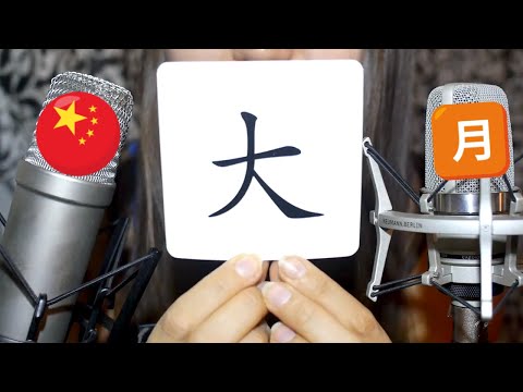 ASMR CHINESE BASIC CHARACTERS | Binaural | Ear to ear | Close up Whispering |