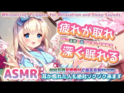 🛑[ASMR] 800万円新機材🎧深い睡眠へ誘う 脳がゾクゾクする最強睡眠導入。Guaranteed Tingles, Triggers for Sleep【Whispering/KU100】