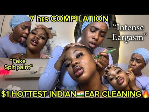 ASMR✨🇮🇳 7 HRS COMPILATION OF INDOOR LOCAL INDIAN🇮🇳 EAR INTENSE MASSAGE,HEAD MASSAGE 
