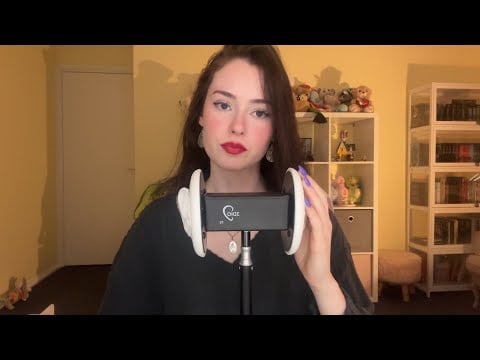 ASMR 3dio ear massage (gloves, lotion, gel) ☁️