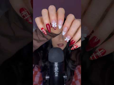ASMR avec mes NOUVEAUX ONGLES 💅🎄 #asmr #asmrfrançais