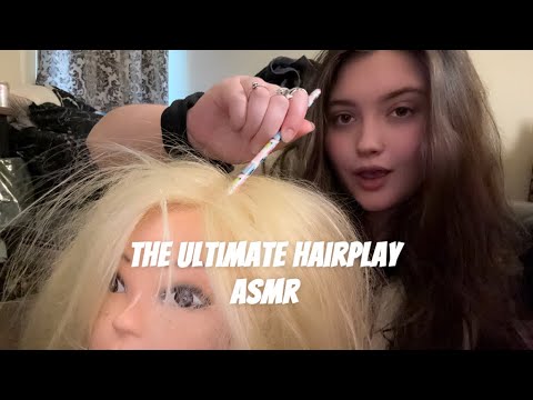 HAIRPLAY ASMR|MASSAGING💆,SCRATCHING,FIZZY LOTION + MORE