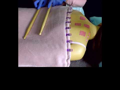 ASMR Back Massage with Drumsticks #Shorts