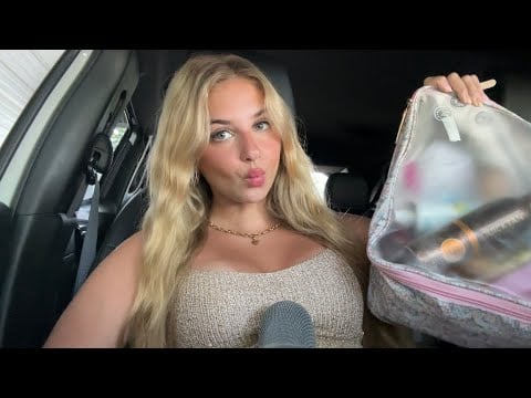 ASMR What’s In My Travel Bag 💤 Tons of Tapping and Whispered Rambling