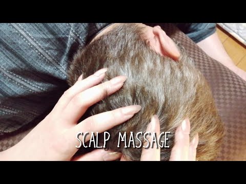 [ASMR] Hair Brushing, Scalp Scratching, Scalp Massage (for Sleep)