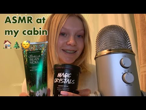 ASMR at my cabin- day 1 🎄😴🏠