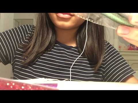 ASMR Tapping on Glitter Bottles - No Talking