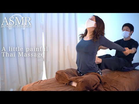 Sitting Thai massage to heal back pain｜腰痛を癒す座位タイマッサージ｜#SayoMassage