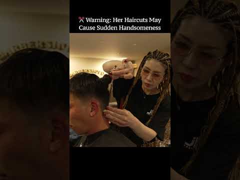 💈(ASMR) He Asked for a Haircut… She Gave Him a Glow-Up