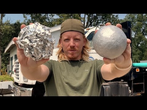 ASMR | Creating An Aluminum foil ball [TLDW]