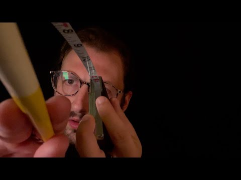 ASMR Measuring & Marking Your Face Roleplay (2 Minute Version)