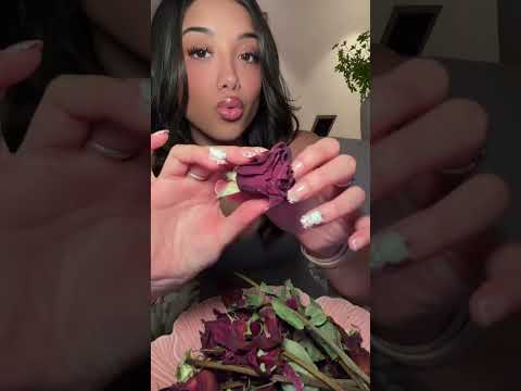 #asmr WITH DEAD ROSES 🥀