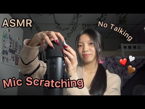 ASMR|Fast&Aggressive ￼￼MIC SCRATCHING (No Talking ￼At All!!)