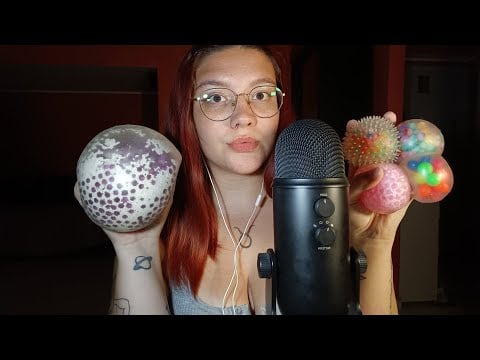 TINGLY SQUISHY STRESS BALLS😴😍💜 | ASMR ITA
