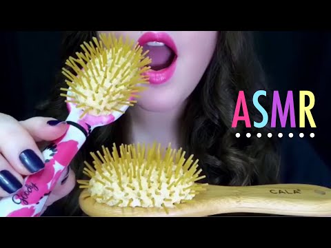 ASMR Edible Hairbrush [PRANK] Satisfying Eating Sounds!