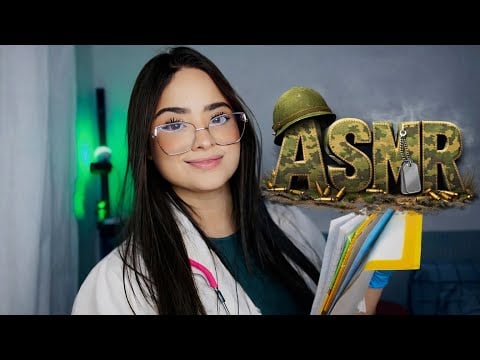 ASMR: VOCÊ ENTROU PARA O EXÉRCITO (exame médico+corte de cabelo)