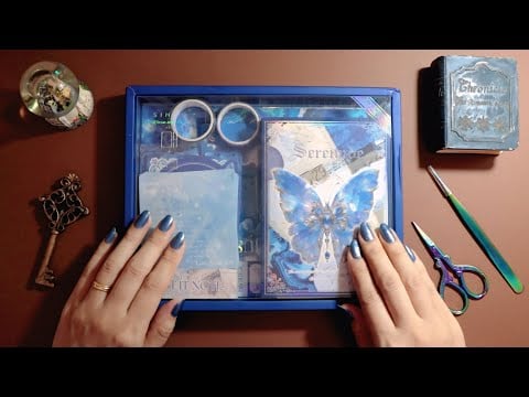 ASMR - Fazendo colagens/Journaling (Diário de Artes) 🦋