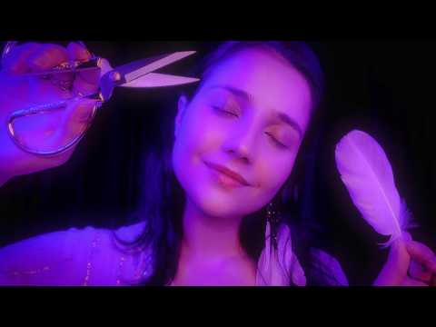 ASMR Cortando seus Pensamentos Negativos para Dormir Bem ✂️