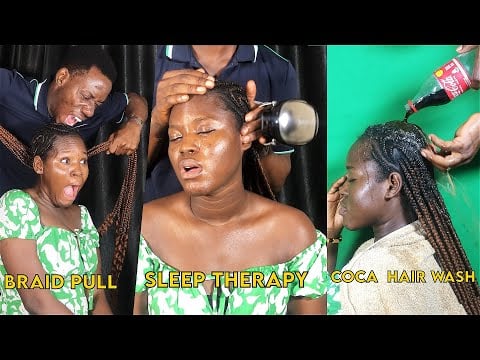 ASMR💫EAR CLEANING, AGGRESSIVE HEAD SCALP SCRATCH MASSAGE, HAIR WASH WITH DIFFERENT TOOLS