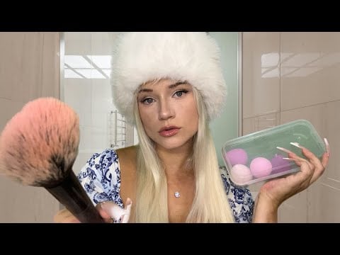 ASMR Eastern European Girl Does Your $5 Makeup in a School Bathroom (Accent, Roleplay)