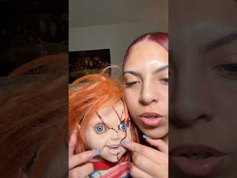 ASMR but your chucky #asmr #visualtingle #asmrmouthsounds #tingles