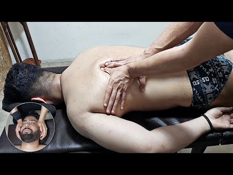 ASMR Massage For Back & Face / It Helps You Sleep Well