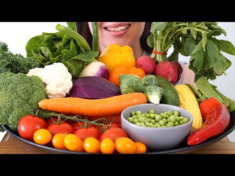 ASMR Veggie Platter ~ Super Crunchy Eating Sounds (No Talking)