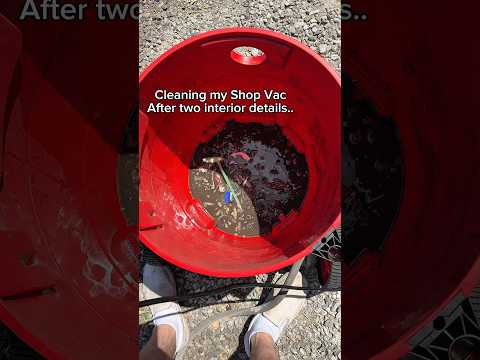 The dirtiest my shop vac has ever been… #fyp #detailing #cleaning