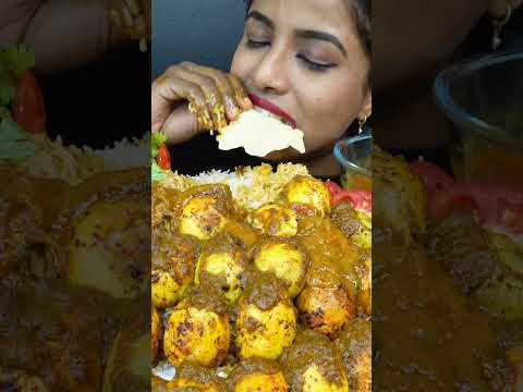 ASMR Eating Spicy Whole Chicken Curry,Chicken Curry,Rice,Fry,Egg Roast Big Bites ASMR Eating Mukbang