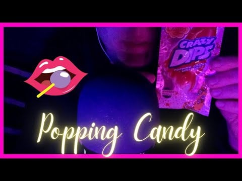 ASMR - Popping Candy 🍭 | BRAIN MELTING Tingles (eating sounds, mouth sounds,TINGLY)
