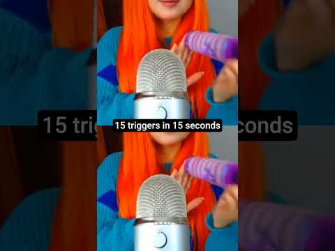 ASMR 15 TRIGGER in 15 SEC #asmr #shorts #shortvideo