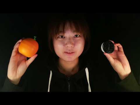 ASMR FAKE FOOD TAPPING 🍊