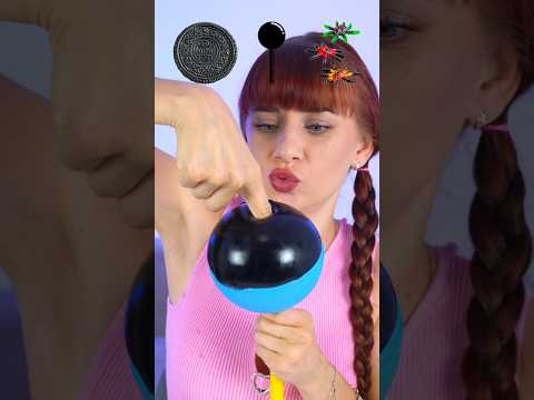 ASMR Black Giant Oreo, Giant Lollipop #shorts