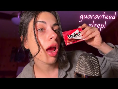 ASMR Intense Mouth Sounds | Chewing and Snapping Gum for 20 min.