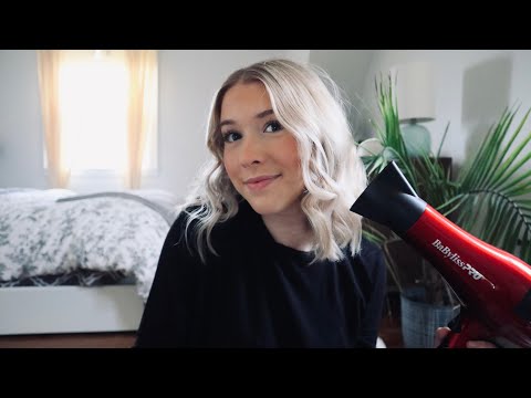 ASMR how I style my short hair