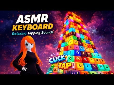 Roblox ASMR Keyboard Tower 🔥⌨️ | Extreme Clicking & Tapping for Deep Relaxation 🧡
