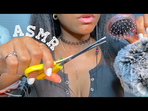 ✂️ ASMR Haircut ✂️  + Head Massage (Brushing) For The Best Sleep