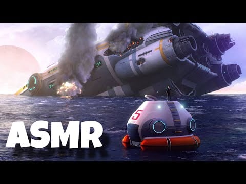 ASMR || Subnautica Part 1 - Crash Landing & Reading Data Entries! 🫧🐠