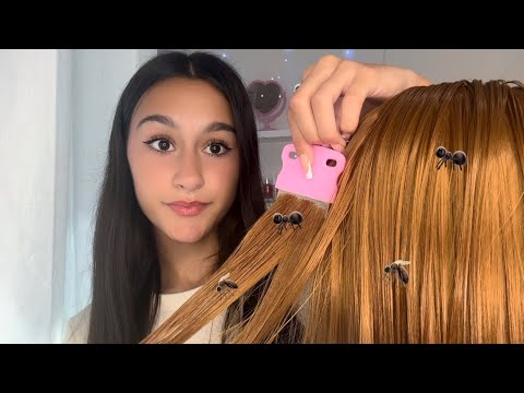 ASMR| Nice school nurse checks your hair for LICE?!