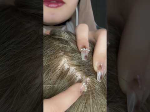 Scalp Scratching #asmr #shorts #relax #hairplay
