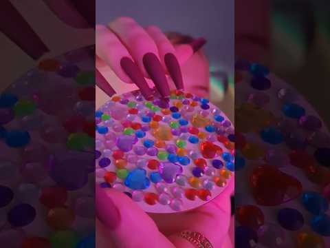 #asmr rainbow rhinestone coaster scratching