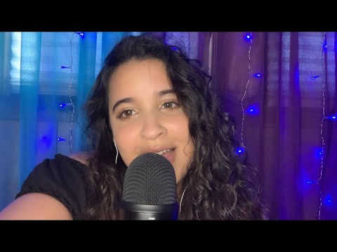 ASMR | Whisper Ramble W/ hand movements + mic scratching (my first ramble video)