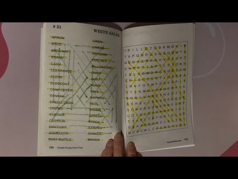 ASMR Doing #51 In Word-Finds