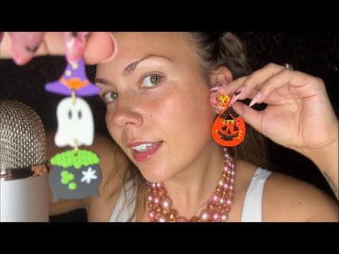asmr/ my fall + Halloween JEWELRY collection🧡🖤