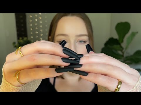 asmr long nails tapping compilation (fast not aggressive) (no talking)