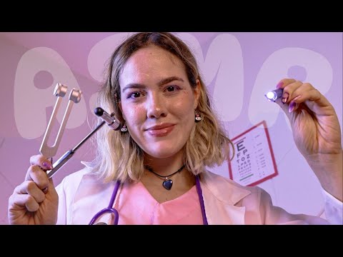 ASMR ROLEPLAY Exame Médico Check Up 🧑🏼‍⚕️ Voz Suave e Som de Chuva🌙🌧️